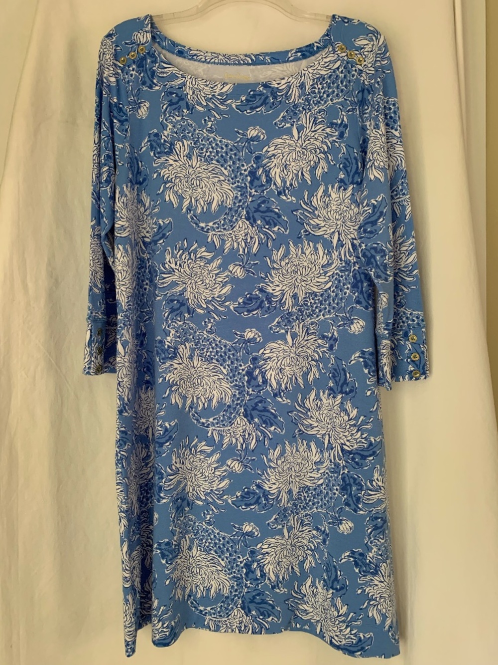 Lilly Pulitzer 'Sophie Dress' in Boca Blue Croc And Lock It pattern